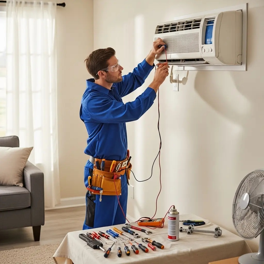 Saruhanlı Whirlpool Whirlpool klima gaz dolumu ve bakım – Enerji verimliliği artırıldı. - Teknik servis örneği